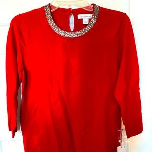 NWT Liz Claiborne holiday sweater